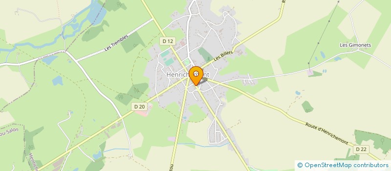 localisation de l'entreprise PLAISIR GOURMAND  HENRICHEMONT