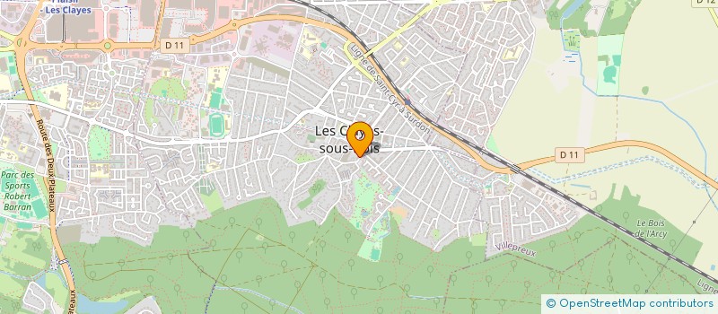 localisation de l'entreprise PLAISIR - GUY DE MAUPASSANT SOCIETE CIVILE DE CONSTRUCTION-VENTE  LES CLAYES-SOUS-BOIS