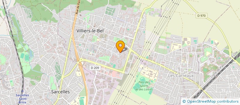 localisation de l'entreprise PLAISIR TRANSPORTS à VILLIERS-LE-BEL