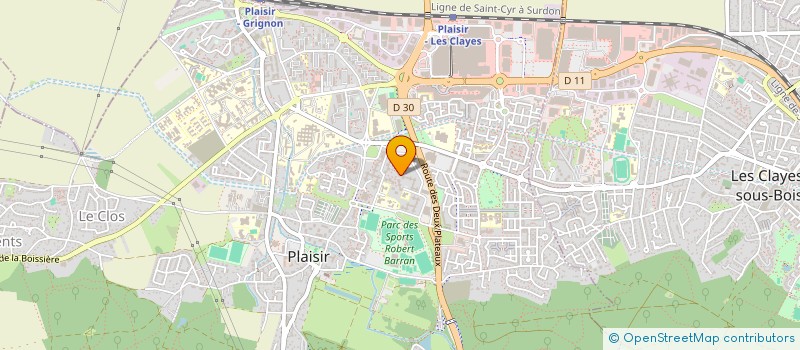 localisation de l'entreprise PLAISIR VESTIAIRE à PLAISIR