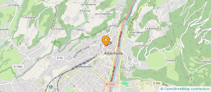 localisation de l'entreprise PLAISIRS à ALBERTVILLE