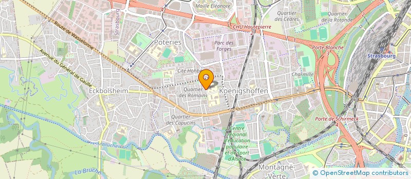 localisation de l'entreprise PLAISIRS D'ALSACE à STRASBOURG