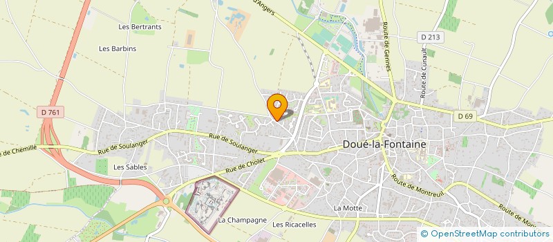 localisation de l'entreprise PLAISIRS DE ROHE à DOUE-EN-ANJOU