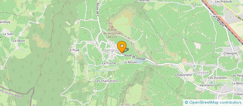 localisation de l'entreprise PLAISIRS DE VIVRE à VERGISSON