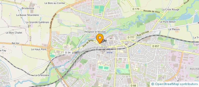 localisation de l'entreprise PLAISIRS DES GOURMANDS  VITRE