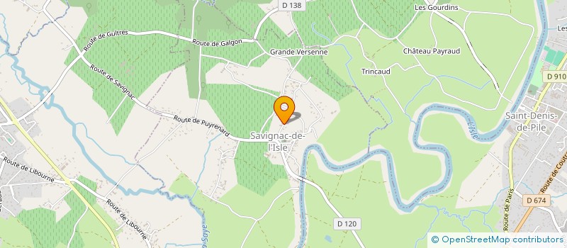 localisation de l'entreprise PLAISIRS DES OCEANS  SAVIGNAC-DE-L'ISLE