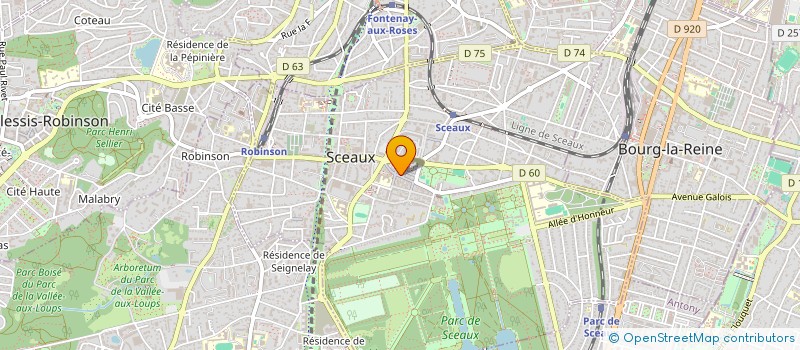 localisation de l'entreprise PLAISIRS DES THES à SCEAUX