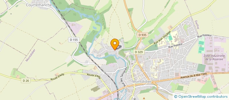 localisation de l'entreprise PLAISIRS ET JARDIN à MONTDIDIER