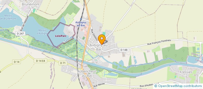 localisation de l'entreprise PLAISIRS ET MONTAGNES à AUBIGNY-AU-BAC