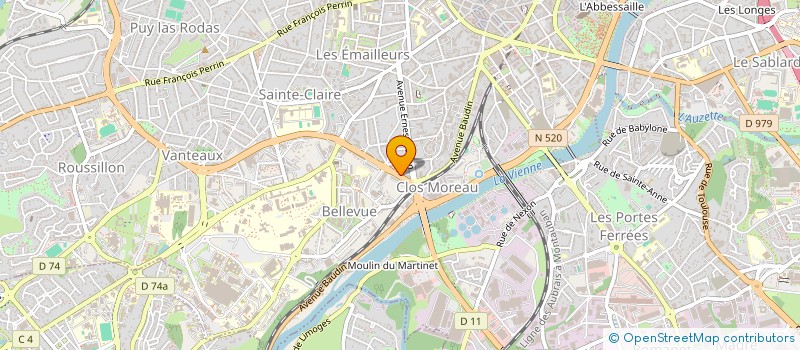 localisation de l'entreprise PLAISIRS EXOTIQUES à LIMOGES