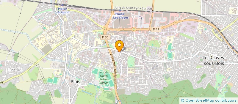 localisation de l'entreprise PLAISIRS LOISIRS à PLAISIR