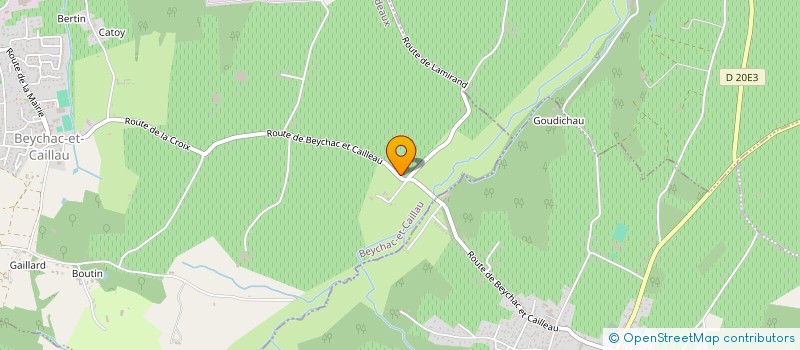 localisation de l'entreprise PLAISIRS & PART'AGES  BEYCHAC-ET-CAILLAU