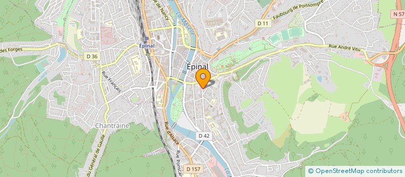 localisation de l'entreprise PLAIVI à EPINAL