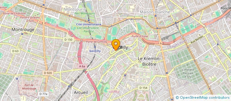 localisation de l'entreprise PLAJ LES GATINES  GENTILLY