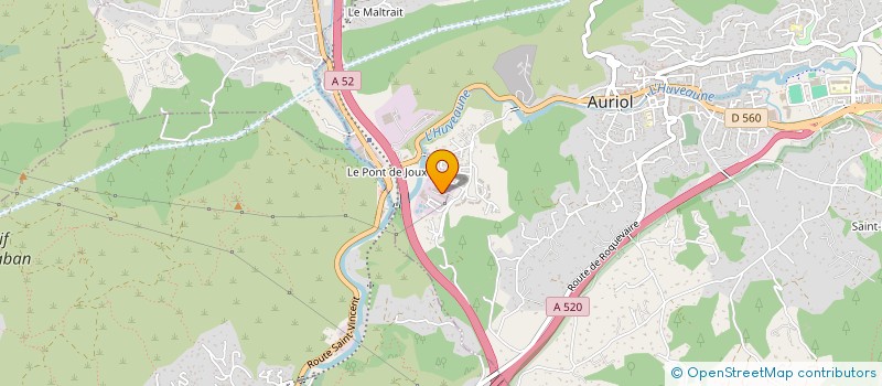 localisation de l'entreprise PLAK DESIGN  AURIOL