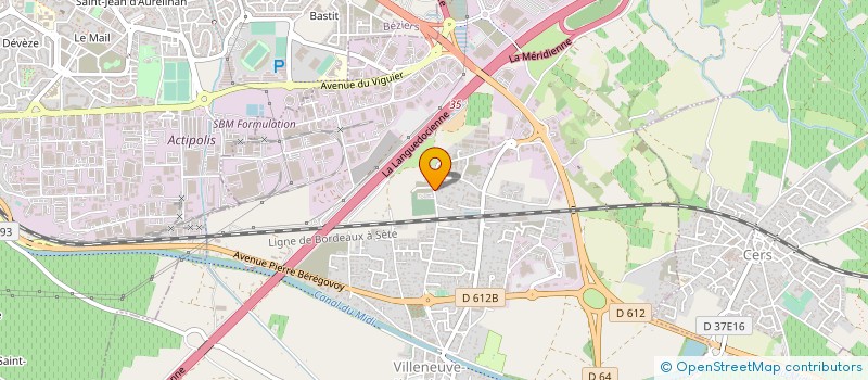 localisation de l'entreprise PLAKO SUD à VILLENEUVE-LES-BEZIERS