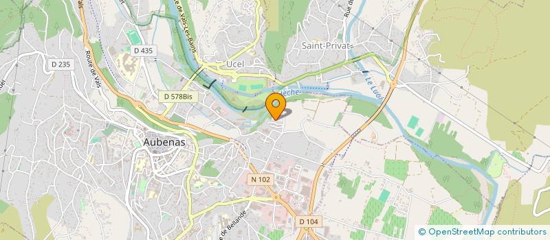 localisation de l'entreprise PLAKODESIGN07 à SAINT-ETIENNE-DE-FONTBELLON