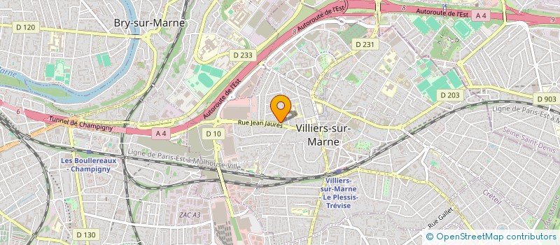 localisation de l'entreprise PLAM ISOL à VILLIERS-SUR-MARNE