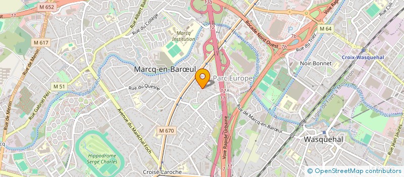 localisation de l'entreprise PLAMAC PARTNER à MARCQ-EN-BARŒUL