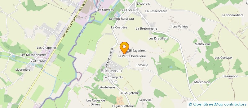 localisation de l'entreprise PLAMACA  BONNEVEAU