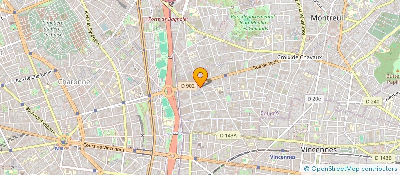 localisation de l'entreprise PLAMIBAT à MONTREUIL