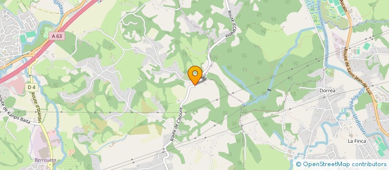 localisation de l'entreprise PLAN A  URRUGNE