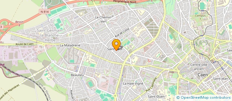 localisation de l'entreprise PLAN A à CAEN