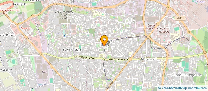 localisation de l'entreprise PLAN A à TOURS