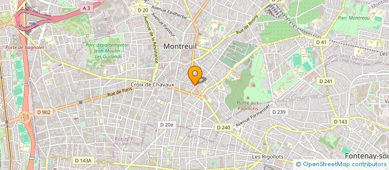 localisation de l'entreprise PLAN B à MONTREUIL