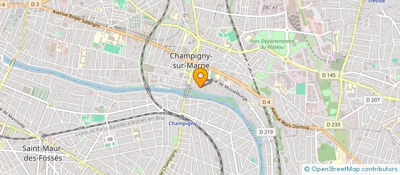 localisation de l'entreprise PLAN B à CHAMPIGNY-SUR-MARNE