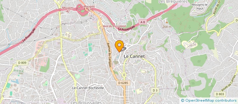 localisation de l'entreprise PLAN B à LE CANNET