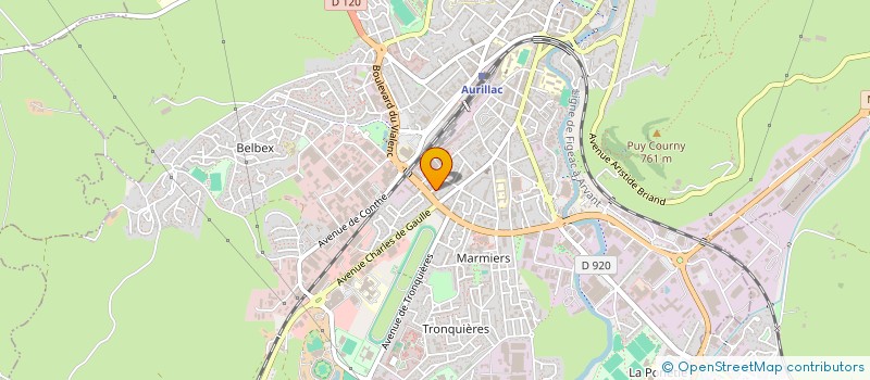 localisation de l'entreprise PLAN B  AURILLAC