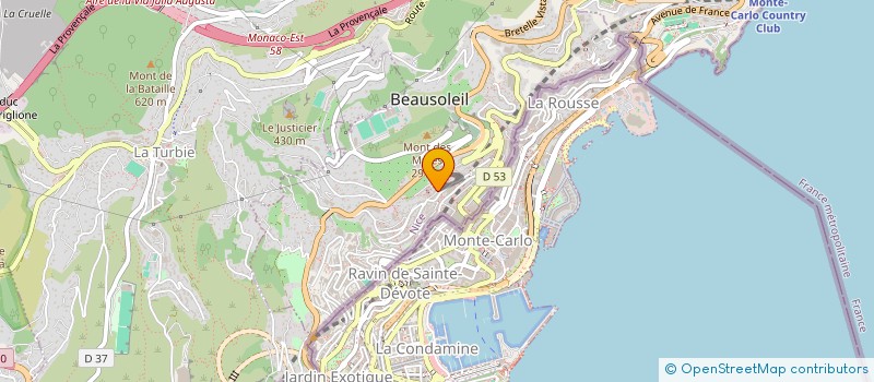 localisation de l'entreprise PLAN B  BEAUSOLEIL