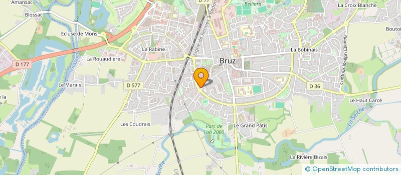 localisation de l'entreprise PLAN B  BRUZ