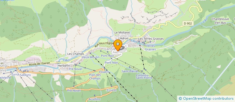 localisation de l'entreprise PLAN DE L'EAU  VAL-CENIS