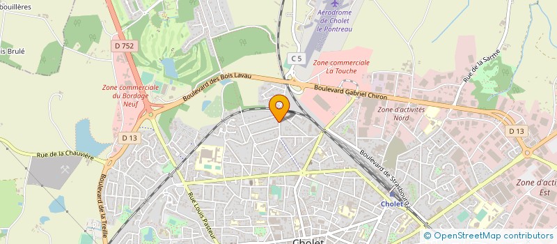 localisation de l'entreprise PLAN DECO Z ET S à CHOLET