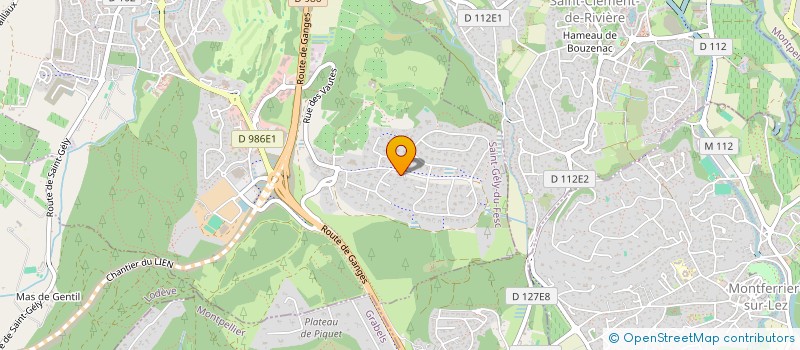 localisation de l'entreprise PLAN DU PALAIS  SAINT-GELY-DU-FESC