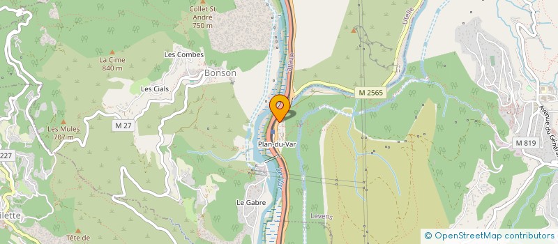 localisation de l'entreprise PLAN DU VAR  LEVENS