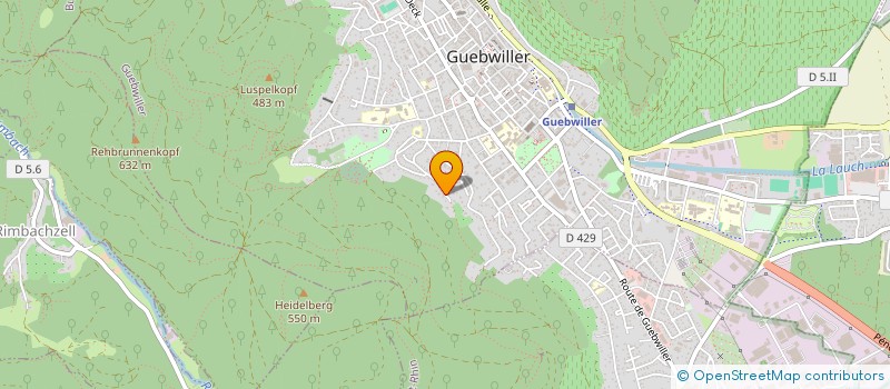 localisation de l'entreprise PLAN H à GUEBWILLER