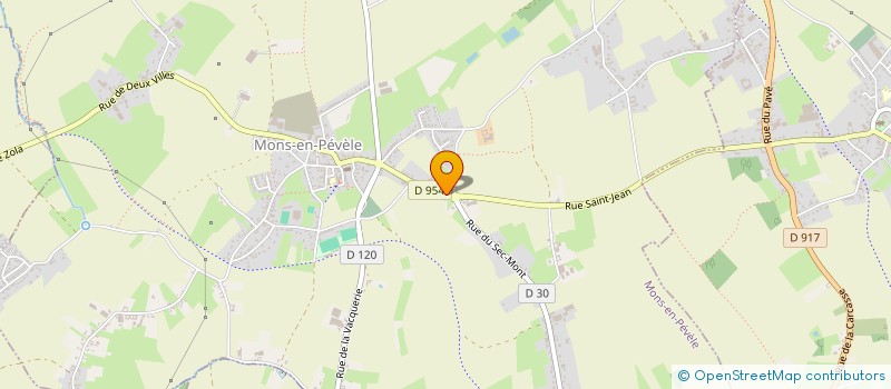 localisation de l'entreprise PLAN LOCAL D'ACTION EN FAVEUR DE LA CHEVECHE D'ATHENA  MONS-EN-PEVELE