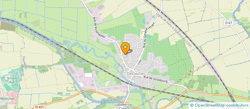 localisation de l'entreprise PLAN'R  DETTWILLER