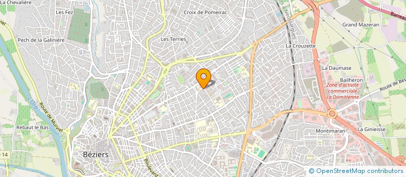 localisation de l'entreprise PLAN SUD  BEZIERS