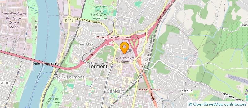 localisation de l'entreprise PLANA 3  LORMONT