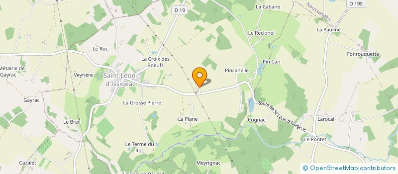 localisation de l'entreprise PLANA à ISSIGEAC