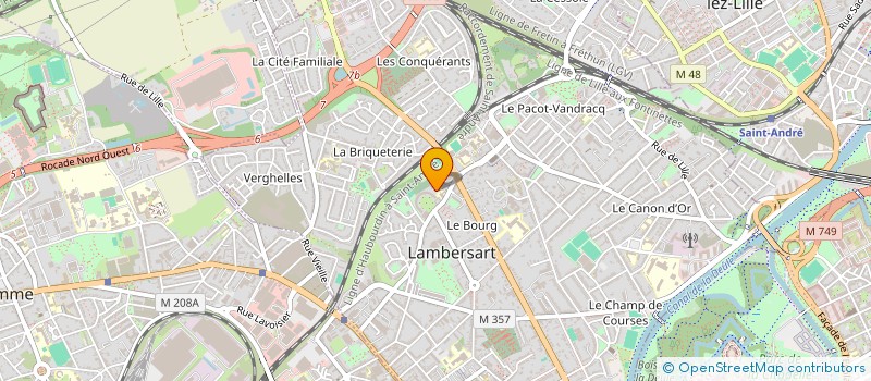 localisation de l'entreprise PLANAM à LAMBERSART