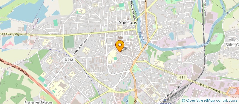 localisation de l'entreprise PLANCHAT-HOSPITAL à SOISSONS