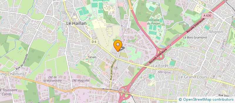 localisation de l'entreprise PLANCHENAU  LE HAILLAN