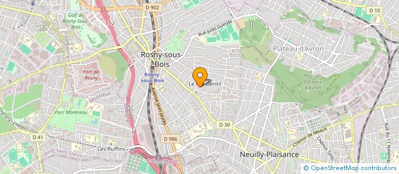 localisation de l'entreprise PLANCHEZ THEATRE à ROSNY SOUS BOIS