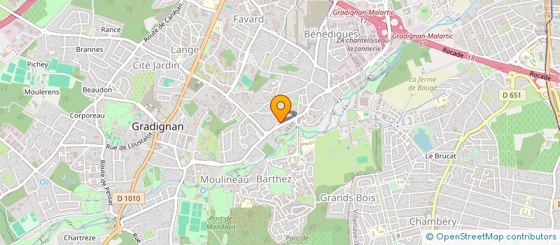 localisation de l'entreprise PLANCHITA  GRADIGNAN