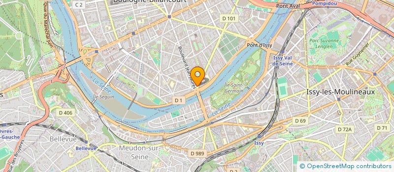 localisation de l'entreprise PLAND'COM à BOULOGNE-BILLANCOURT